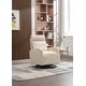 preview thumbnail 1 of 11, Jiada Upholstered Swivel Glider.Rocking Chair For Nursery In Beige.Modern Style One Left Bag - 27.95 x 26.77 x 39.37 Beige