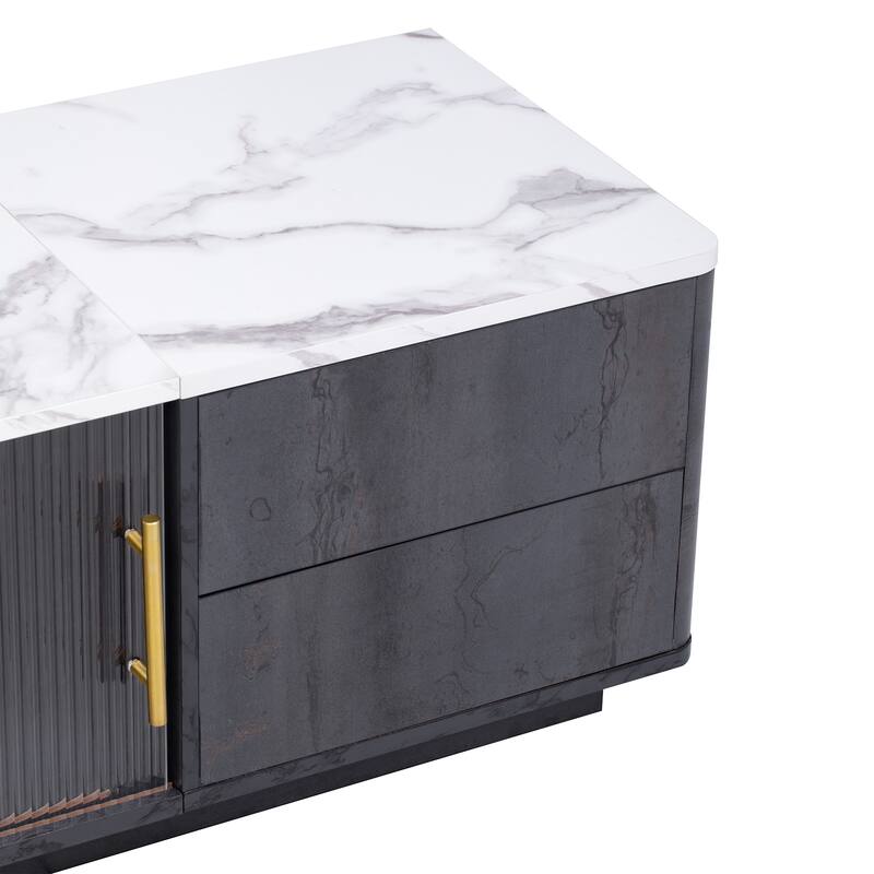 TV Media Console Entertainment Center Storage Cabinet with 4 Drawers