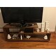 60" Solid Wood Asymmetrical TV Stand Console - 60 x 15 x 23h