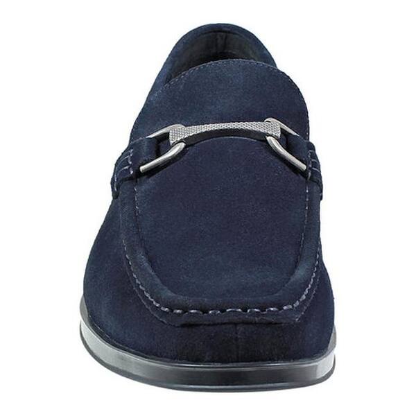 Shop Stacy Adams Men S Newcomb Bit Loafer Navy Suede Overstock 18531312