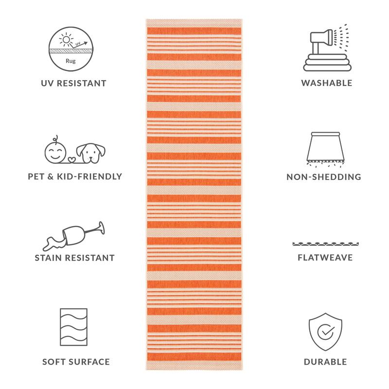 SAFAVIEH Courtyard Orsi Indoor/ Outdoor Waterproof Area Rug