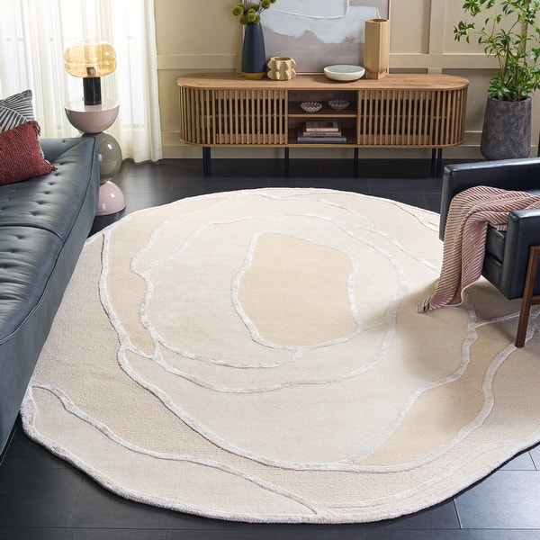 slide 2 of 9, SAFAVIEH Hand-Tufted Fifth Avenue Rosa Modern & Contemporary Wool Rug