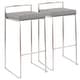 preview thumbnail 3 of 51, Silver Orchid Forrest Stackable Stainless Steel Bar Stool (Set of 2) - N/A