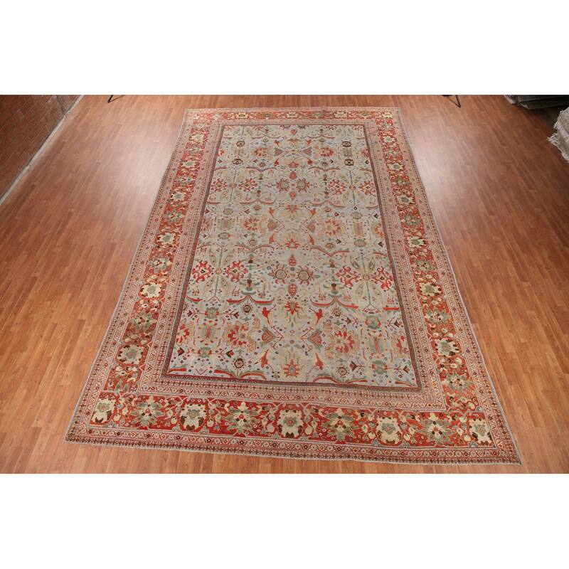 Sultanabad Ziegler Persian Large Rug Handmade Wool Carpet - 10'9" x 17'0"