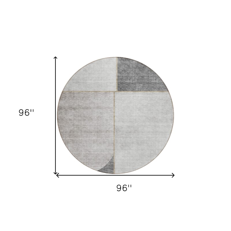 HomeRoots Abstract Transitional Rectangle Outdoor Rug