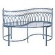 preview thumbnail 4 of 12, SAFAVIEH Outdoor Living Lara Victorian Scroll Iron Kissing Bench - 44" W x 24" L x 30.8" H