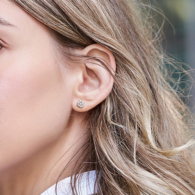 2ct TDW Lab-Grown Diamond Stud Earrings in Platinum