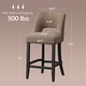 preview thumbnail 19 of 59, Upholstered Counter Height Bar Stools with wood legs for Kitchen Island Dining Room
