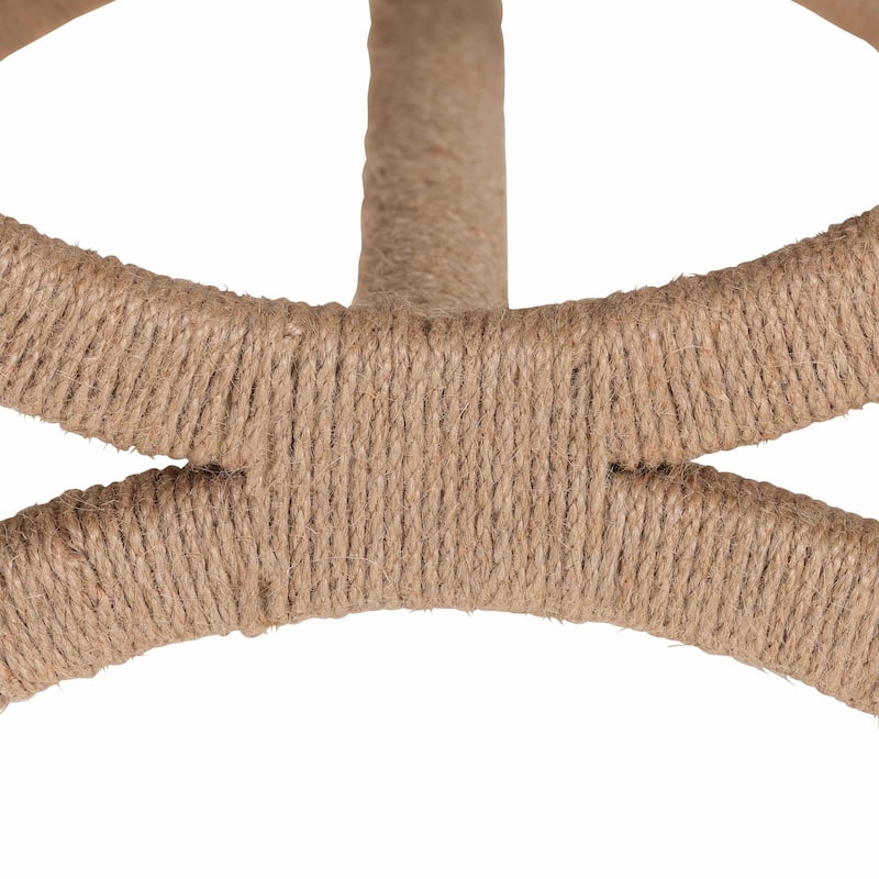 Maliyah Japandi Natural Jute Ottoman