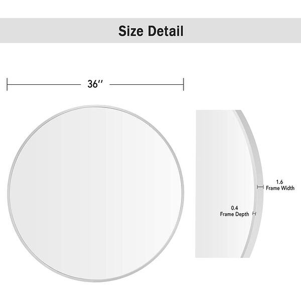 Large Aluminum Alloy Round Hanging Vanity Mirror Bed Bath & Beyond 32814060
