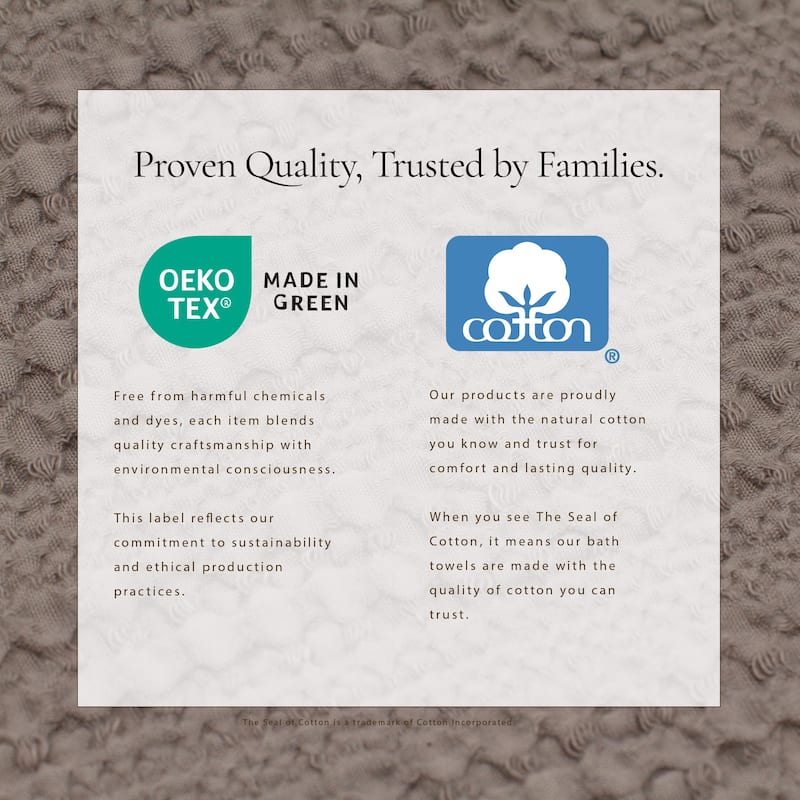 Linery & Co. 100% Cotton Reversible Honeycomb Waffle / Percale Duvet Cover Set