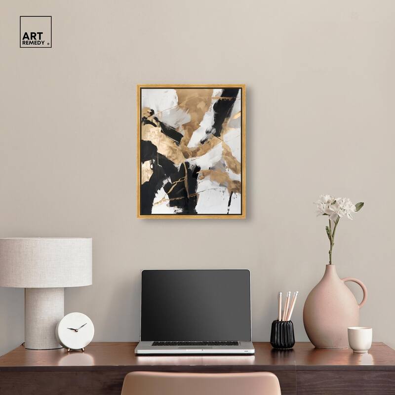 Cracked Gilt II Canvas by Art Remedy