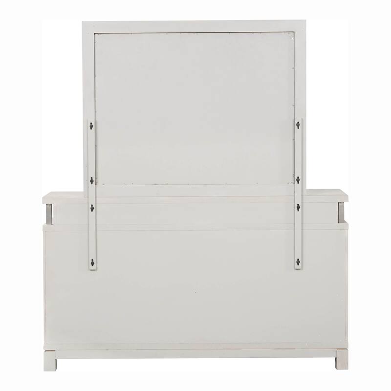 Furniture of America Nansice 5-Piece Weathered Grey Wood Panel Bedroom Set with LED Headboard
