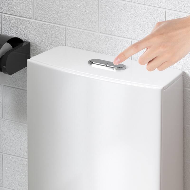 Anmytek One Piece Elongated Toilet Tornado Dual Flush MAP 1000g ADA 17 Inch Soft Close Seat 1.1/1.6 GPF 12 Inch S Trap