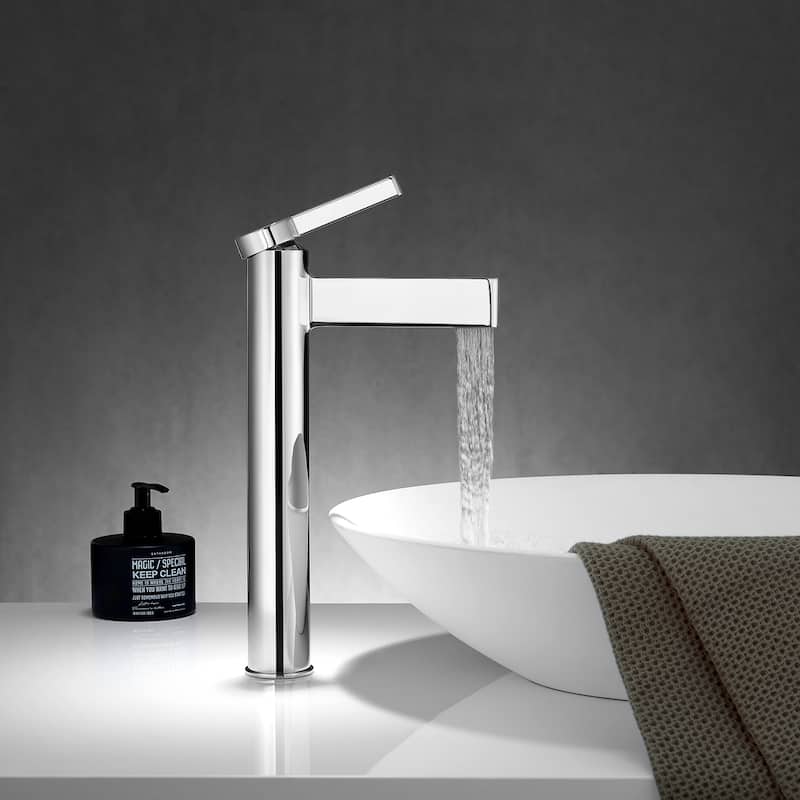 Vinnova Oviedo Single Hole Lever Vessel Bathroom Faucet