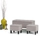 preview thumbnail 52 of 66, WYNDENHALL Lancaster 44 inch Wide Contemporary Rectangle Storage Ottoman Cloud Grey