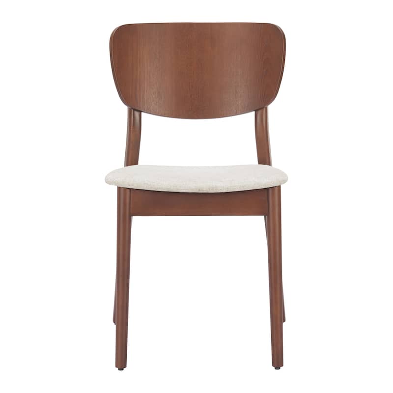Kellua Dining Chair Beige & Walnut