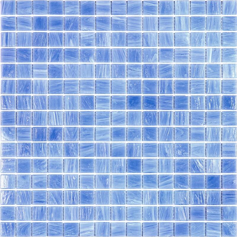 Apollo tile 12" x 12" Celestial Glossy Sky Blue Glass Tile (20 sq ft/case) - 20 Pack