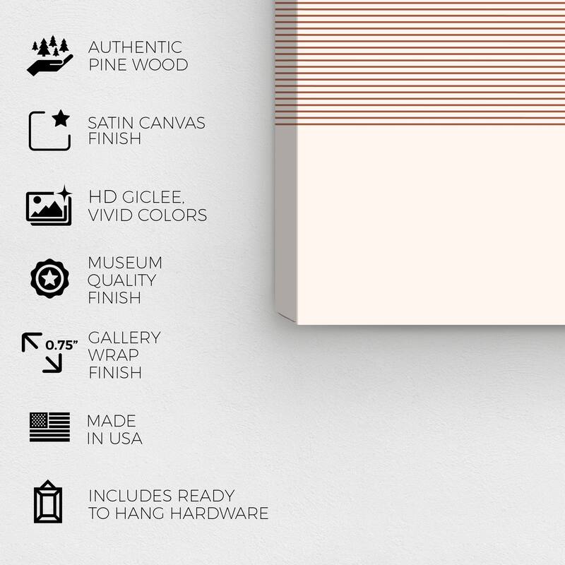 Wynwood Studio Canvas Abstract Star Race II Brown and Dark Gold Modern & Contemporary Wall Art Canvas Print