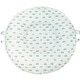 preview thumbnail 13 of 13, Serenity Light Gray Floor Cushion Blue & White