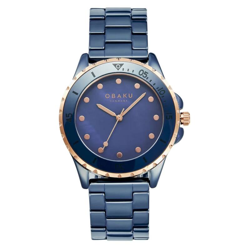 Obaku Women's Urt Lille Blue Dial Watch - V279LXSLCL - One Size
