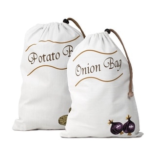 Veggies Storage Bag Set Of 3 - For Potato's, Onions And Garlic - Gifts Tomorrow - View #8