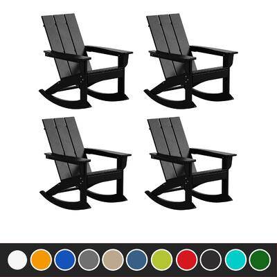 Laguna Modern Weather-Resistant Adirondack Chairs (Set of 4)