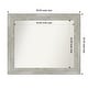 preview thumbnail 90 of 119, Dove Greywash Framed Non-Beveled Custom Wall Mirror, Bathroom Vanity Mirror Outer Size: 36 x 30