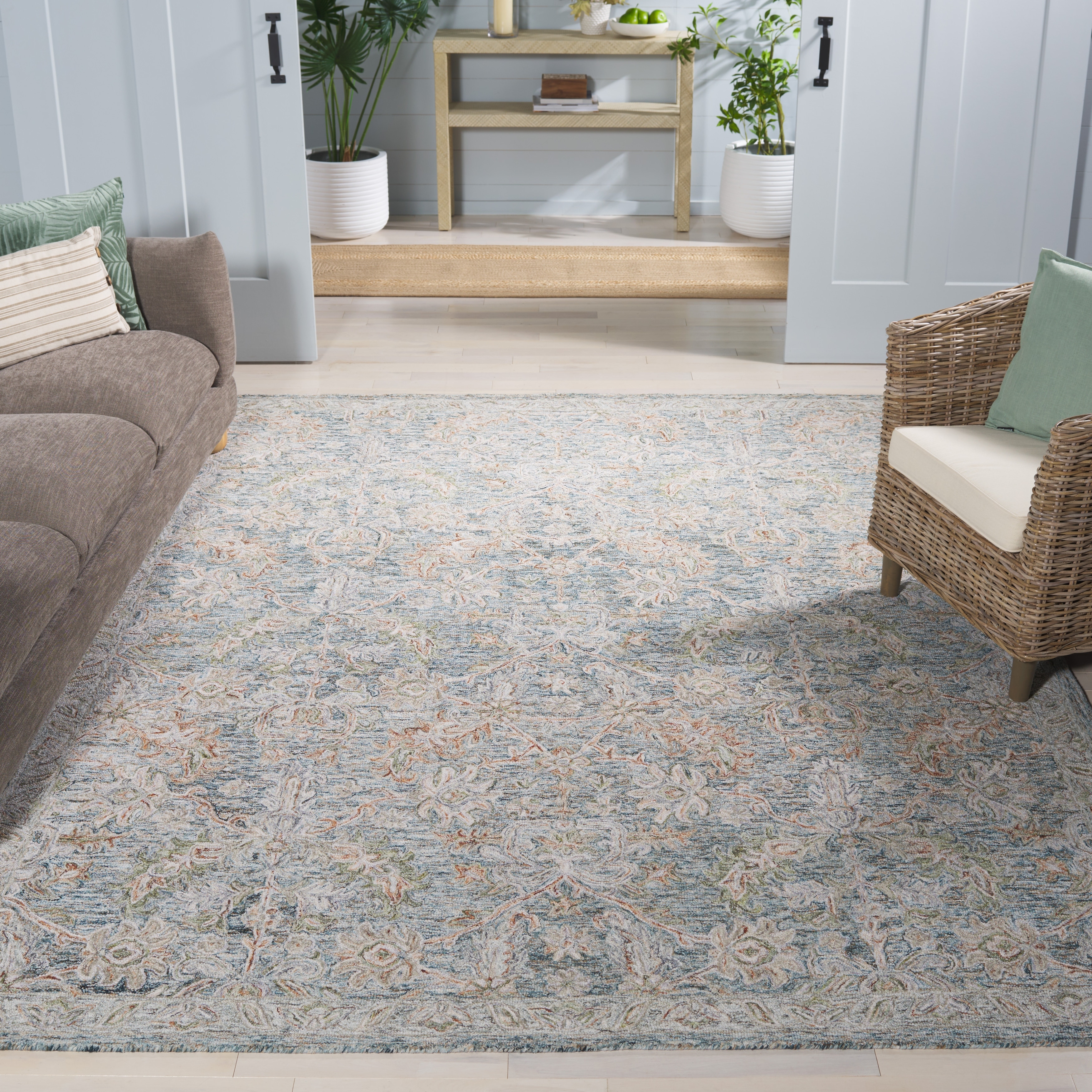 SAFAVIEH Handmade Metro Marcienne French Country Wool Rug