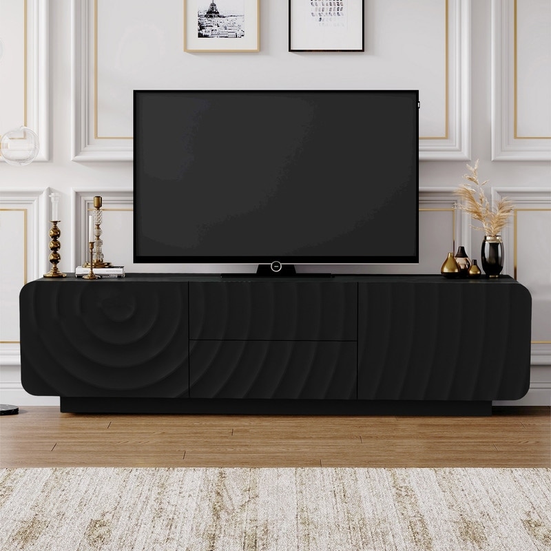 Modern 58-Inch TV Stand for TVs up to 65", Media TV Console With Storage for Living Room or Bedroom