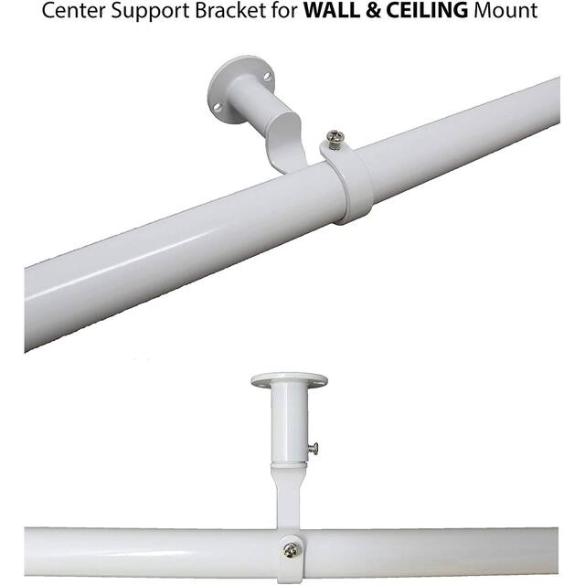 Energy-saving Wraparound Adjustable French Blackout Curtain Rod Set