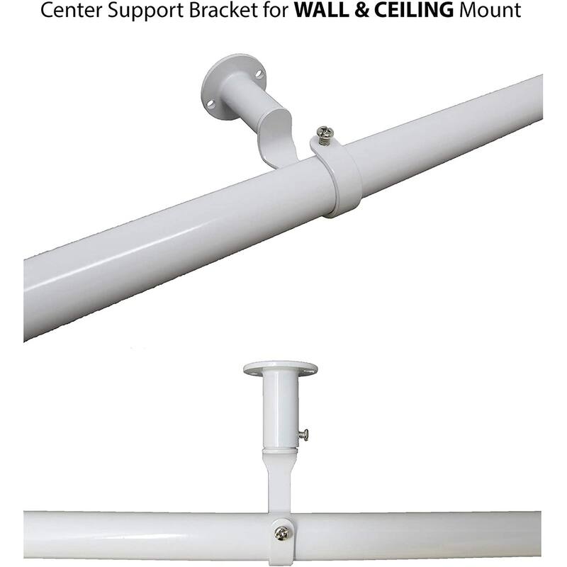 Energy-saving Wraparound Adjustable French Blackout Curtain Rod Set