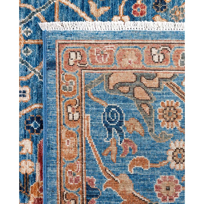 Serapi One-of-a-Kind Hand-Knotted Area Rug - Blue - 7' 9" x 9' 9"