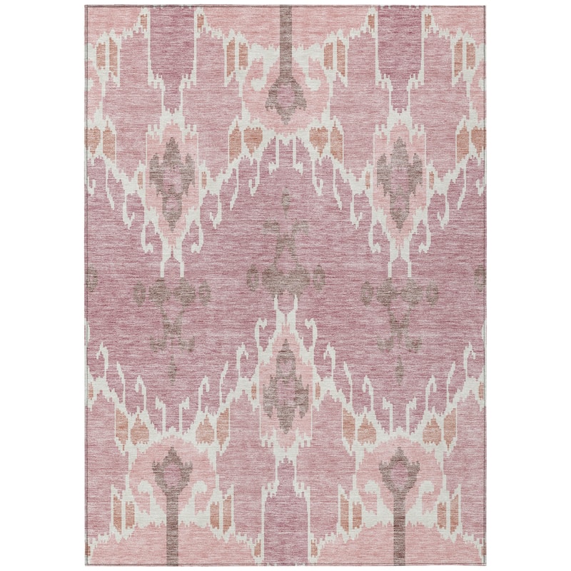 Machine Washable Indoor/ Outdoor Chantille Boho Global Rug
