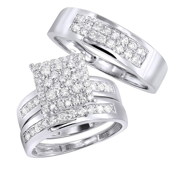 Diamond Wedding Sets His And Hers 2024 www.alhudapk