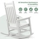 preview thumbnail 8 of 110, Modern High-Back Rocking Adirondack Chair All Weather