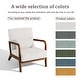 preview thumbnail 71 of 161, 25" W Mid Century Upholstered Wood Accent Chair with Pillow