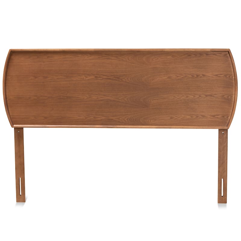Laurien Mid-Century Ash Walnut Finished Wood Headboard