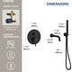 preview thumbnail 26 of 40, Wall Mounted Tub Faucet with Hand Shower Tub Filler Faucet Set