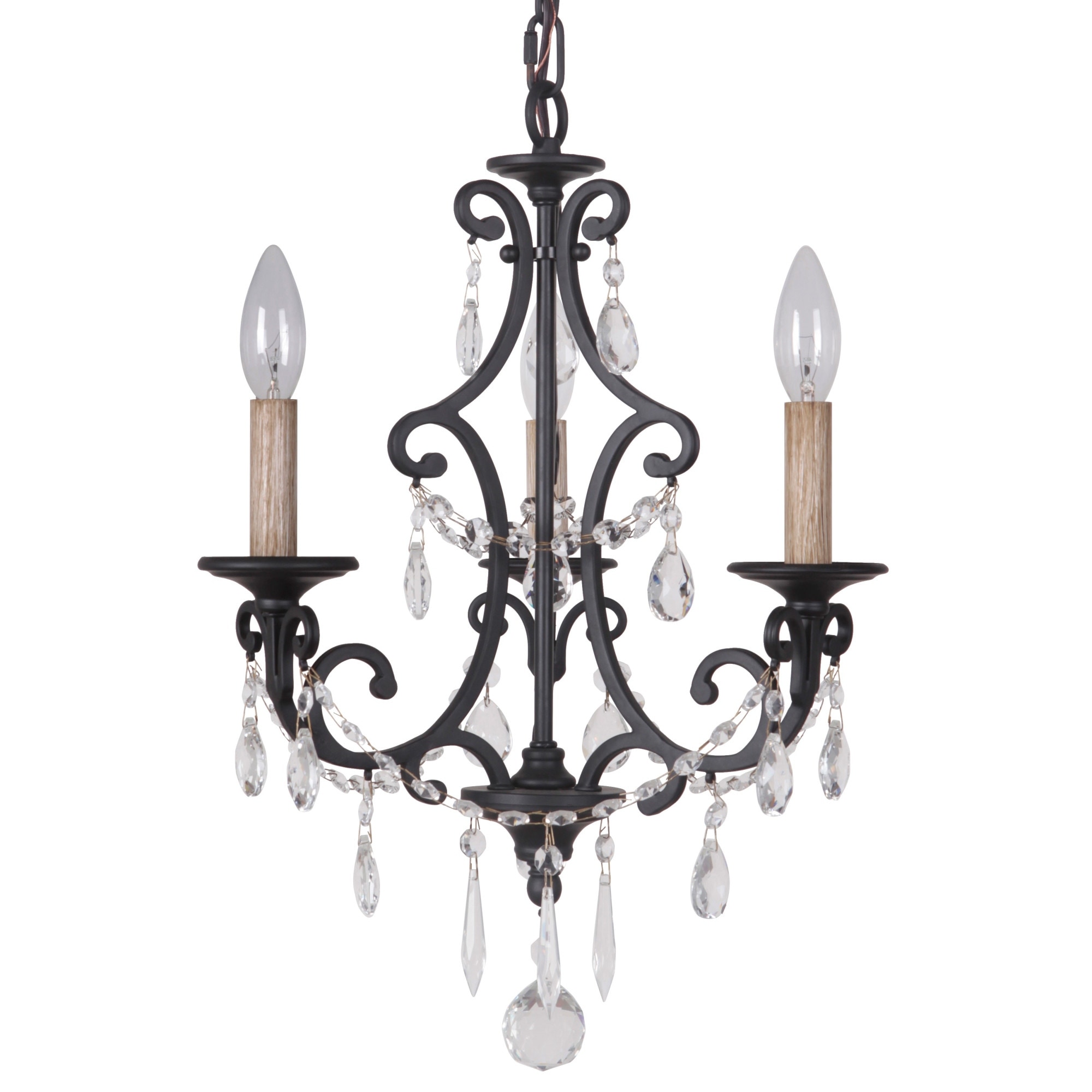 Craftmade 38923  Bentley 3 Light Candle Style Chandelier - 14" Wide - Chandeliers For Bedrooms by Overstock.com