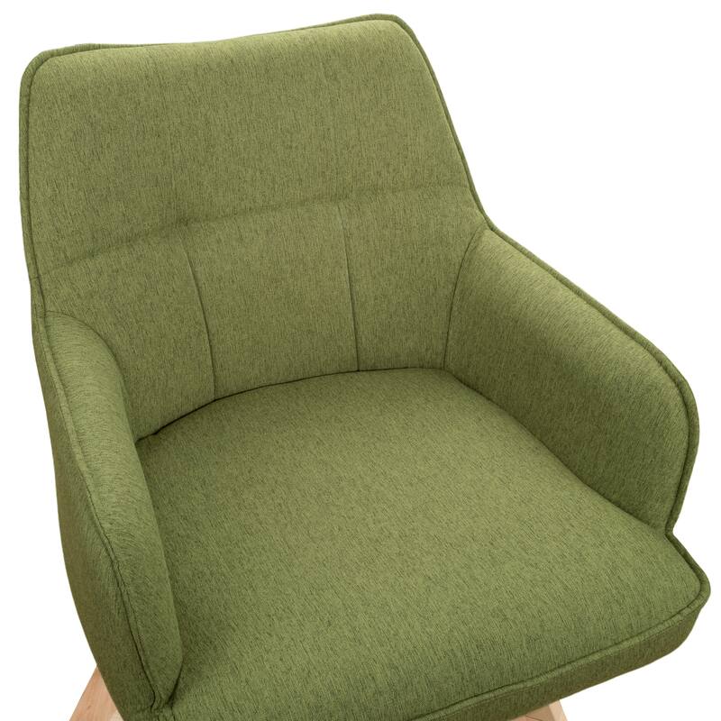 Art Leon Swivel Fabric Dining Arm Chair (Set of 2)