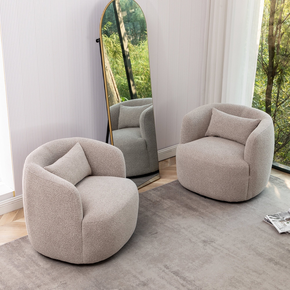 Taupe store barrel chair