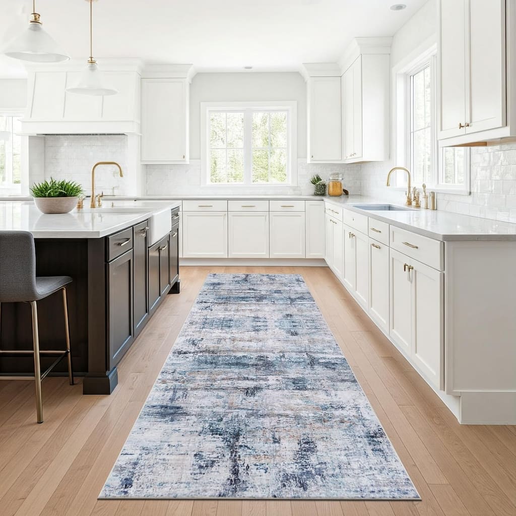 Delara Machine Washable Area Rug, Soft & Durable, Non-Slip Backing, Eco- Friendly GRS certified.