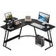preview thumbnail 17 of 36, Homall L-Shaped Gaming Desk Computer Corner Desk Office Writing Desk Black