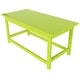 preview thumbnail 28 of 55, POLYTRENDS Laguna All Weather Poly Outdoor Coffee Table - Rectangle Lime Green
