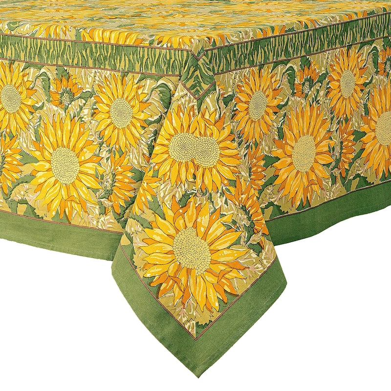 Couleur Nature Sunflower Rectangle Tablecloth