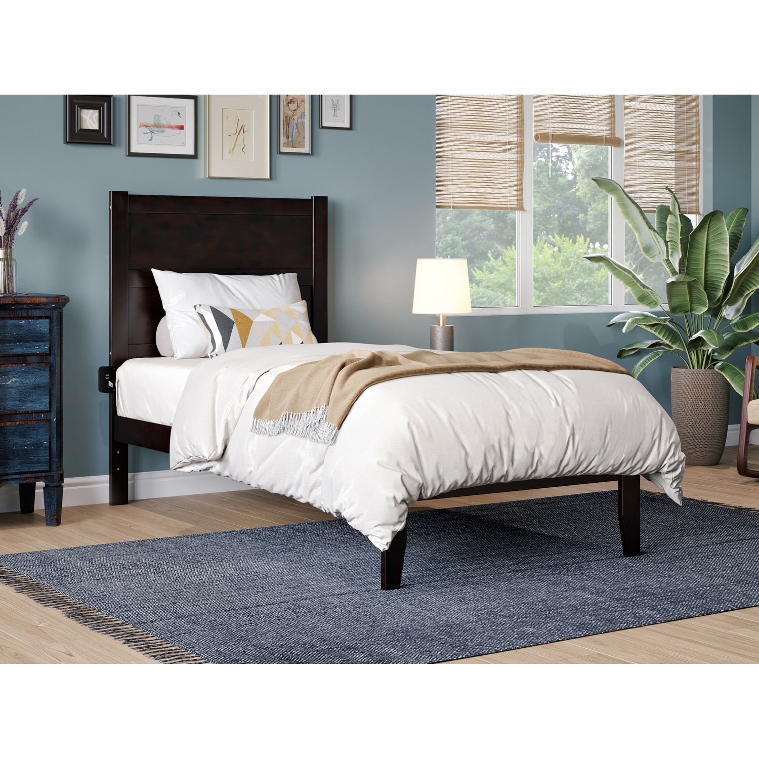 NoHo Twin Platform Bed in Espresso