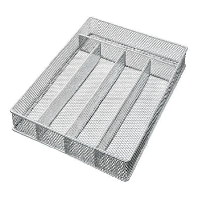 YBM Home Mesh 5-part In-drawer Cutlery Organizer Kitchen Utensil Flatware Tray.