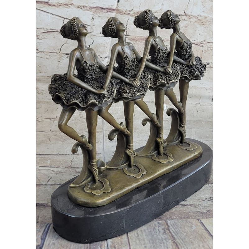 Hot Selling 100 Percent Bronze Modern Ballerina Dancer Sculpture Ballet Figurine Bron