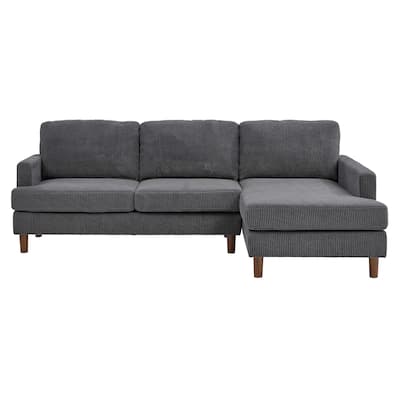 97" Prado Sectional Sofa with Chaise and Solid Wood - 58.5" D x 97" W x 35" H